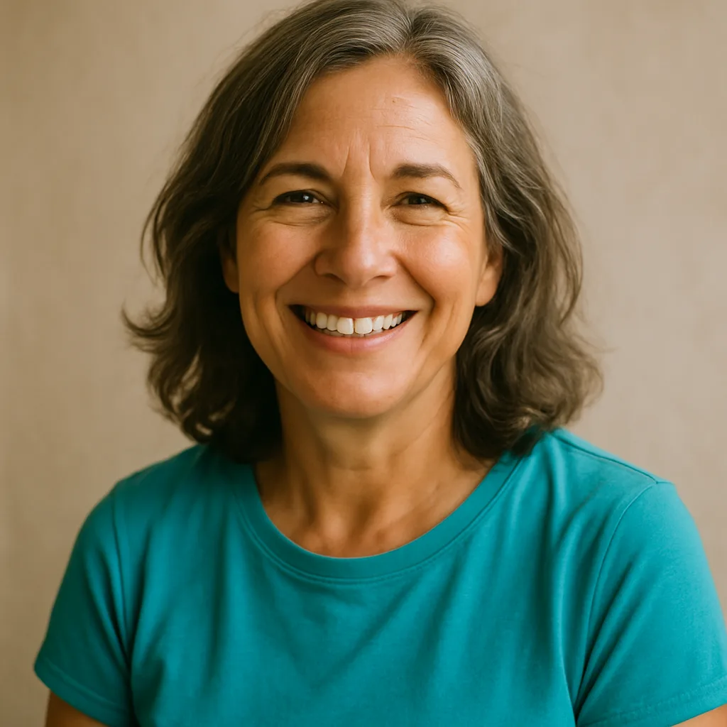 Smiling woman in her 50s — member of The Sheffield Dating Site
